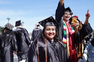 Photo of VC Graduates, text below reads: Academic, Explore Academic Offerings and Divisions